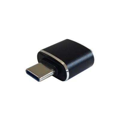 AISENS Mini adaptador USB 3.1 Gen2 3A, tipo USB-CM-AH, Negro