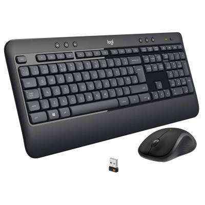 Logitech Advanced MK540 teclado Ratón incluido USB QWERTY Español Negro, Blanco