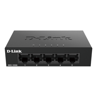 D-Link DGS-105GLE switch No administrado Gigabit Ethernet (101001000) Negro