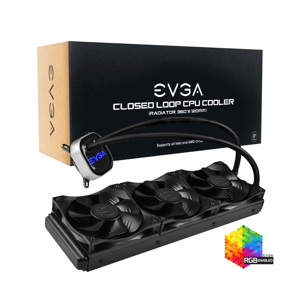 EVGA 360MM CPU CLC COOLER refrigeración agua y freón