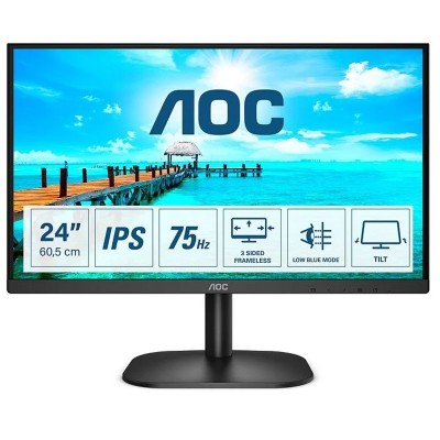 AOC B2 24B2XHEU LED display 60,5 cm (23.8") 1920 x 1080 Pixeles Full HD Negro