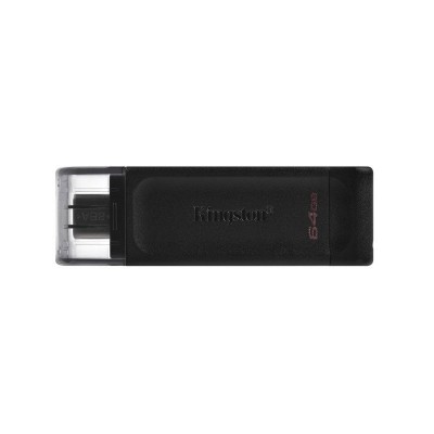 Kingston Technology DataTraveler 70 unidad flash USB 64 GB USB Tipo C 3.2 Gen 1 (3.1 Gen 1) Negro