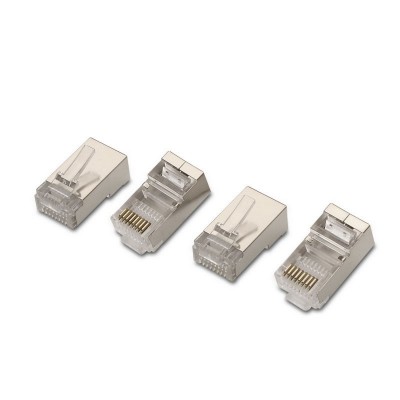 AISENS A139-0298 conector RJ-45 Acero inoxidable, Transparente