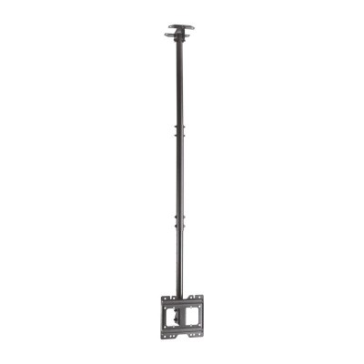 AISENS Soporte de techo giratorio, inclinable, extensible para monitorTV 50kg de 23”-43”, Negro