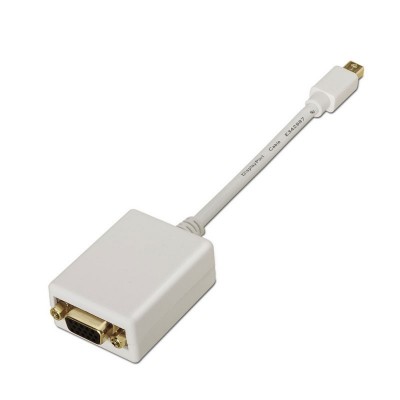 AISENS A125-0136 adaptador de cable de vídeo 0,15 m Mini DisplayPort VGA Blanco