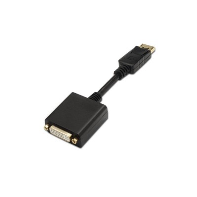 AISENS A125-0133 adaptador de cable de vídeo 0,15 m DisplayPort DVI Negro