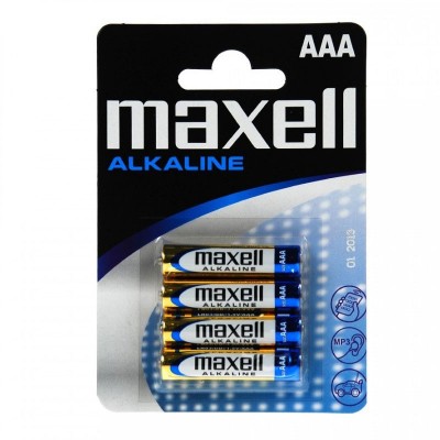 Maxell Battery Alkaline LR-03 AAA 4-Pack Batería de un solo uso Alcalino