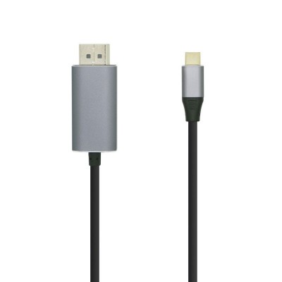 AISENS Cable conversor USB-C a Displayport 4K@60HZ, USB-CM-DPM, Negro, 1.8m