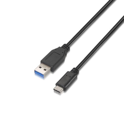 AISENS A107-0060 cable USB 1 m USB 3.2 Gen 2 (3.1 Gen 2) USB A USB C Negro