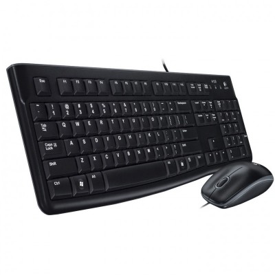 Logitech Desktop MK120 teclado Ratón incluido USB QWERTY Español Negro