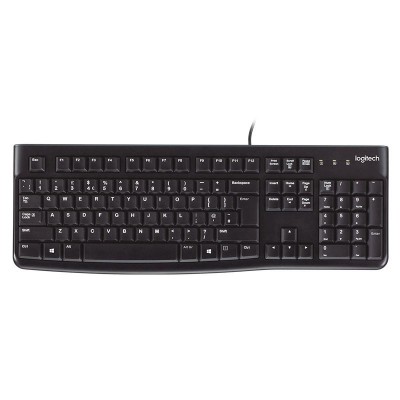 Logitech K120 Corded Keyboard teclado USB QWERTY Español Negro