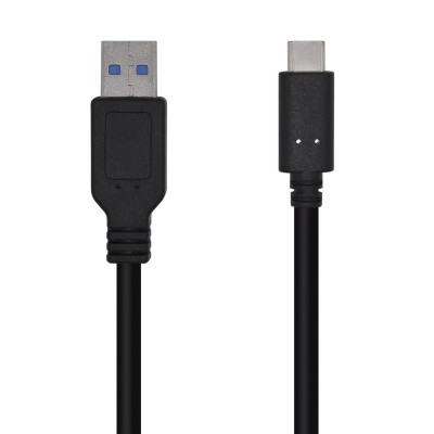 AISENS Cable USB 3.1 Gen 2 10 Gbps 3 A, Tipo CM-AM, Negro, 0.5m