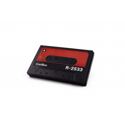 CoolBox SlimChase R-2533 Carcasa de disco duroSSD Negro, Rojo 2.5"