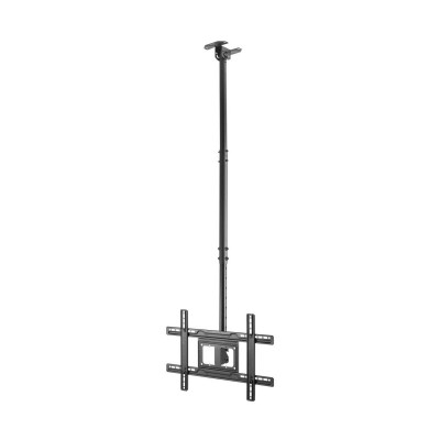 AISENS Soporte De Techo Giratorio, Inclinable, Extensible Para MonitorTV 50kg De 37-80, Negro