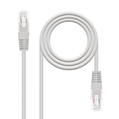 Nanocable Cable de red latiguillo RJ45 Cat.6 UTP AWG24, Gris, 1.5m