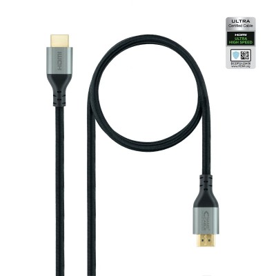 Nanocable Cable HDMI 2.1 Certificado ULTRA HIGH SPEED AM-AM, Negro, 1.5 m