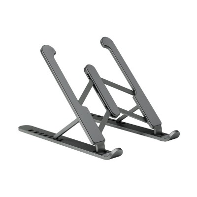 AISENS Soporte De Sobremesa Ajustable Para Portatil  Tablet, Gris Oscuro