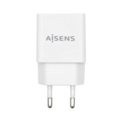 AISENS Cargador USB 10W Alta Eficiencia, 5V2A, Blanco