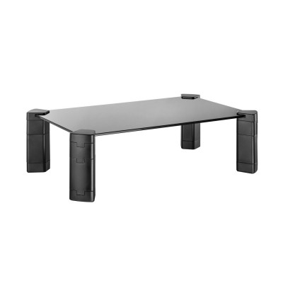 AISENS Soporte Elevador Cristal para MonitorPortátil, Negro