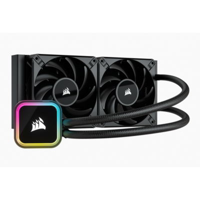 Corsair H100i Procesador Sistema de refrigeración líquida todo en uno 12 cm Negro 1 pieza(s)