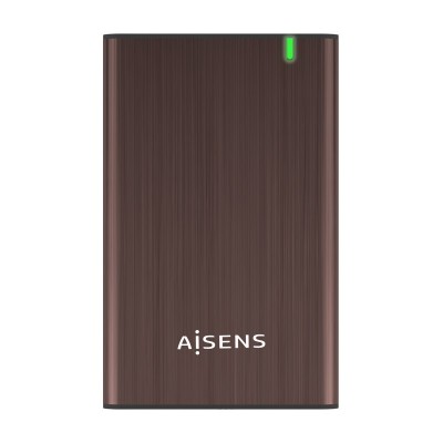 AISENS Caja Externa 2.5" ASE-2525BWN 9.5 mm SATA A USB 3.0USB 3.1 Gen1, Marron