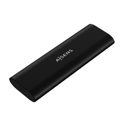 AISENS Caja Externa M.2 (NGFF) ASM2-014B SATANVMe A USB3.1 Gen2, Negro