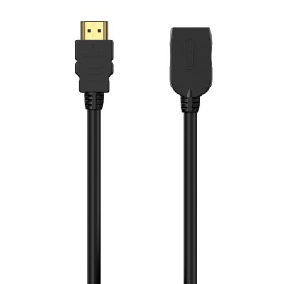 AISENS Cable HDMI V2.0 Prolongador Premium Alta Velocidad  Hec 4K@60Hz 18Gbps, AM-AH, Negro, 3.0M