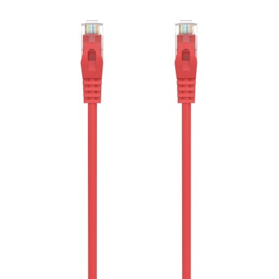 AISENS Cable de Red Latiguillo RJ45 LSZH Cat.6A 500 Mhz UTP Awg24, Rojo, 25CM