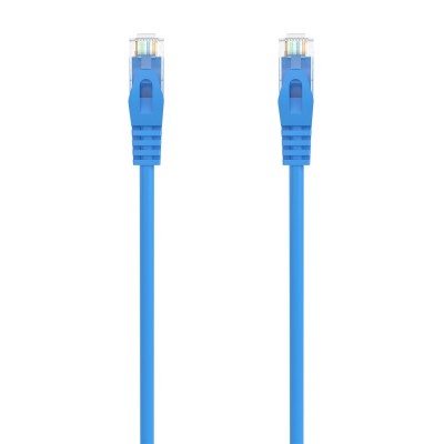 AISENS Cable de Red Latiguillo RJ45 LSZH Cat.6A 500 Mhz UTP AWG24, Azul, 3.0M