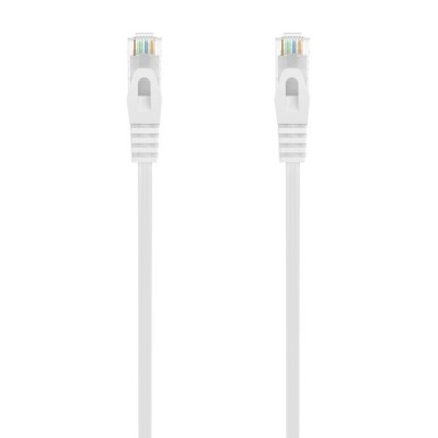 AISENS Cable de Red Latiguillo RJ45 LSZH Cat.6A 500 Mhz UTP AWG24, Blanco, 3.0M