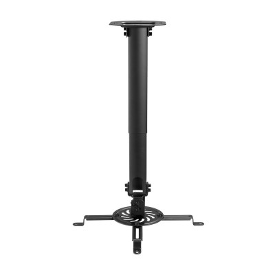 AISENS Soporte Universal Giratorio, Inclinable y Extensible de Techo para Proyector 13.5Kg, Negro