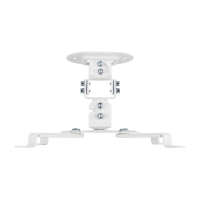 AISENS Soporte Universal Giratorio, Inclinable de Techo para Proyector 13.5Kg, Blanco