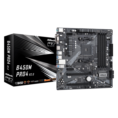 Asrock B450M Pro4 R2.0 AMD B450 Zócalo AM4 micro ATX