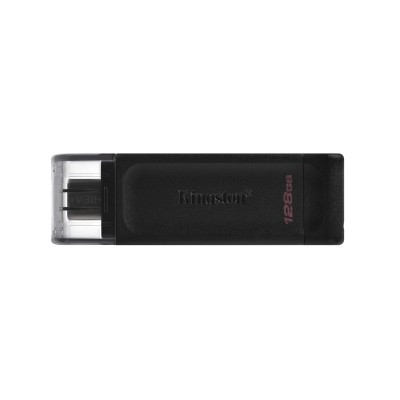 Kingston Technology DataTraveler 70 unidad flash USB 128 GB USB Tipo C 3.2 Gen 1 (3.1 Gen 1) Negro