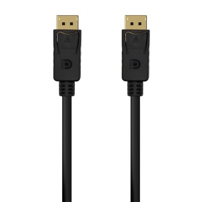 AISENS Cable DISPLAYPORT V1.2 4K@60Hz, DPM-DPM, Negro,1.5M