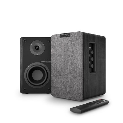 Energy Sistem Studio Monitor 4 Hi Fi altavoz De 2 vías Gris, Madera Inalámbrico y alámbrico 50 W