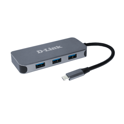 D-Link DUB-2335 base para portátil y replicador de puertos Alámbrico USB Tipo C Gris