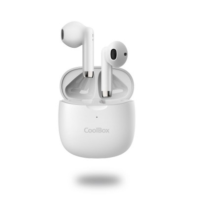 CoolBox AURICULARES BLUETOOTH CON MICROFONO TWS-01 BLANCO True Wireless Stereo (TWS) Dentro de oído LlamadasMúsica