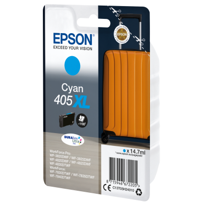 Epson Singlepack Cyan 405XL DURABrite Ultra Ink