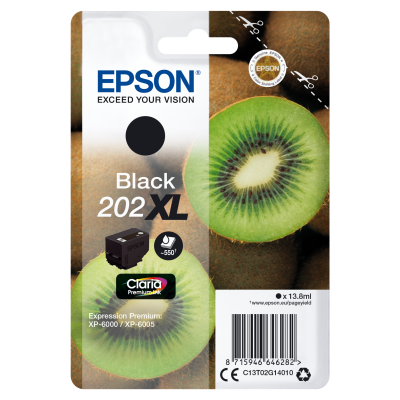 Epson Kiwi Singlepack Black 202XL Claria Premium Ink