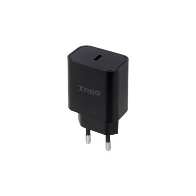 TooQ Cargador de Pared USB-C PD20W, Negro