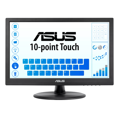 ASUS VT168HR pantalla para PC 39,6 cm (15.6") 1366 x 768 Pixeles WXGA LED Pantalla táctil Negro