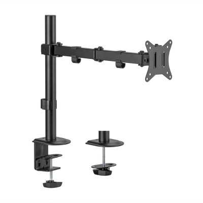 AISENS Soporte de Mesa ECO Giratorio e Inclinable para MonitorTV 9Kg (3 Pivotes, 1 Brazo) de 17-32, Negro