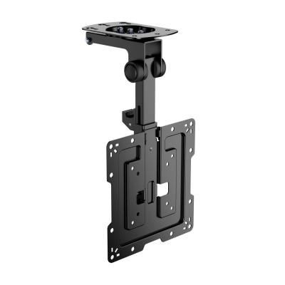 AISENS Soporte de Techo Giratorio, Plegable para MonitorTV 20Kg de 19-43, Negro