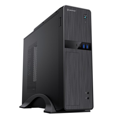 UNYKAch Caja Ordenador Micro ATX UK2011 Con Fuente de Alimentación SFX de 450W incluida, 2 Conectores USB 3.0 y 2 Conectores Ty