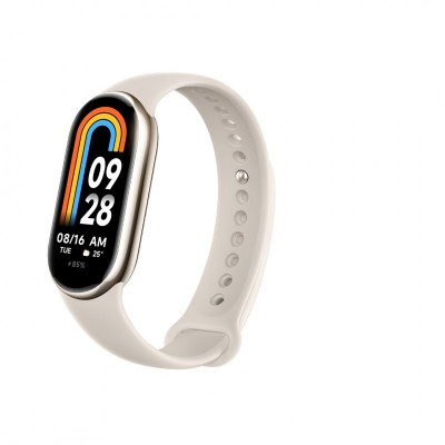 Xiaomi Smart Band 8 AMOLED Monitor de actividad física para muñecacon pinza de enganche 4,11 cm (1.62") Champán, Oro