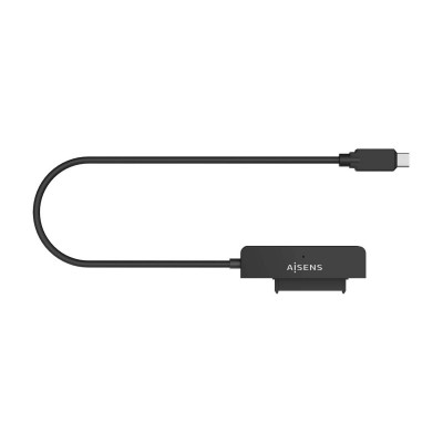 AISENS Adaptador SATA a USB-C USB3.0USB3.1 Gen1 para Discos Duros 2.5″, Negro