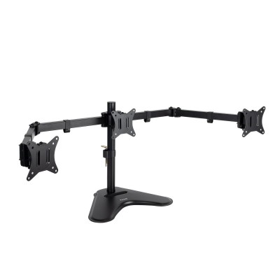 TooQ Soporte de Mesa para 3 Pantallas 17"-27", Negro