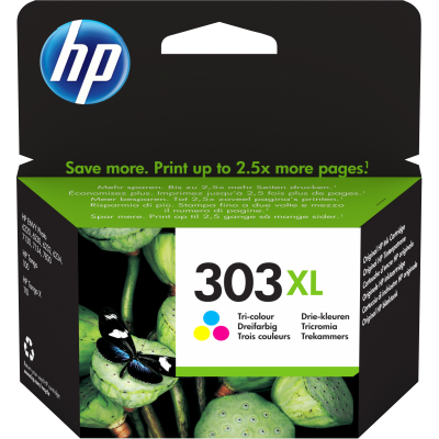 HP Cartucho de tinta Original 303XL tricolor de alta capacidad