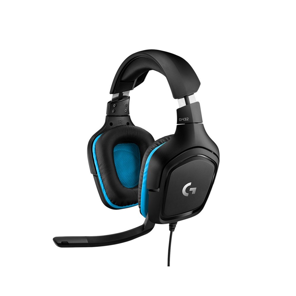 Logitech G G432 Auriculares Alámbrico Diadema Juego Negro, Azul